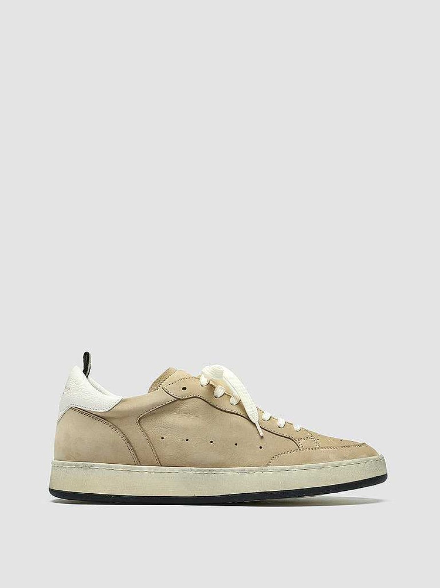 Uomo OFFICINE CREATIVE Sneakers | Magic 002 - Sneakers In Pelle E Camoscio Beige