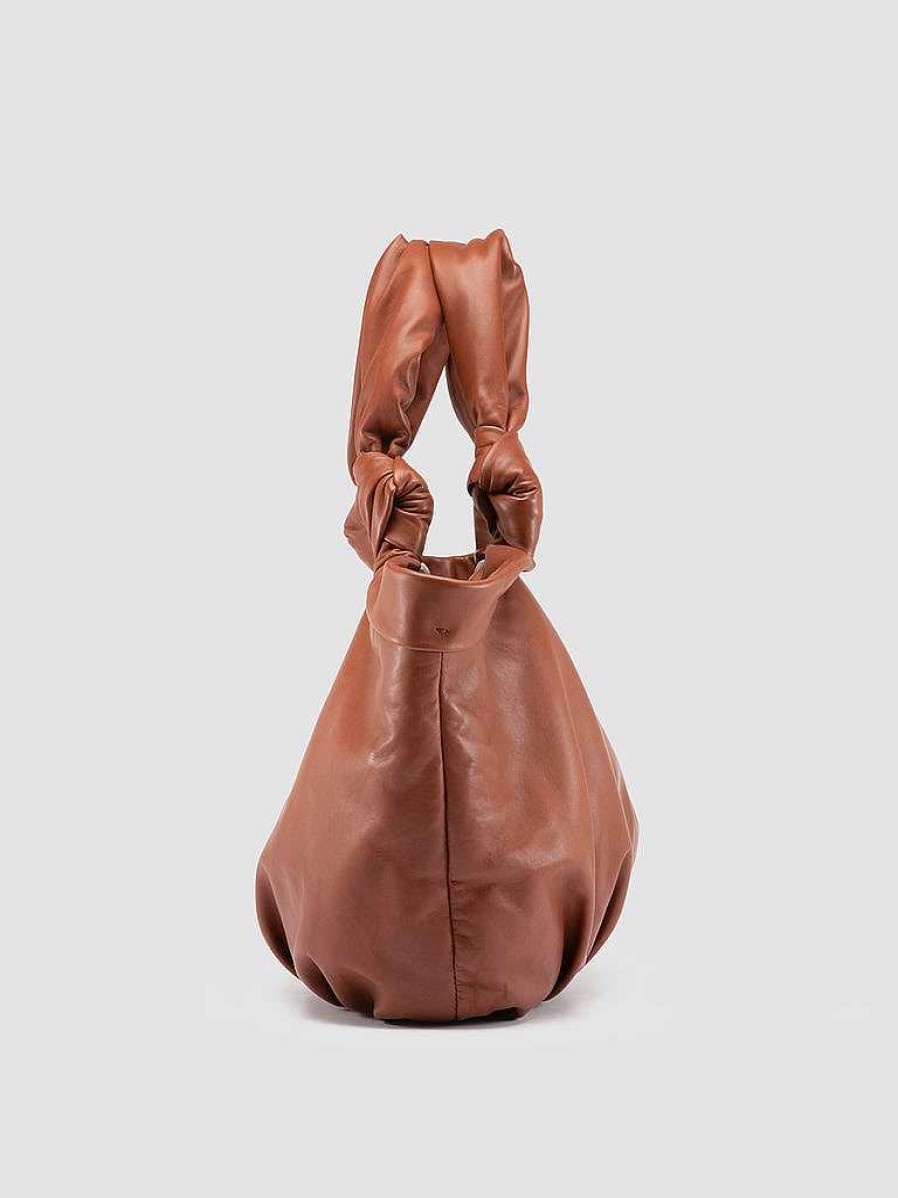 Donna OFFICINE CREATIVE Borse | Bolina 043 - Borsa A Spalla In Pelle Marrone