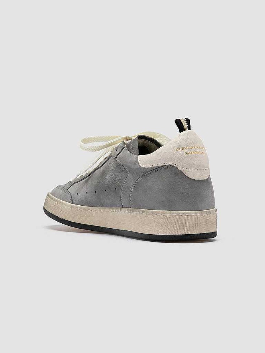 Uomo OFFICINE CREATIVE Sneakers | Magic 002 - Sneakers Basse In Nabuk Grigio