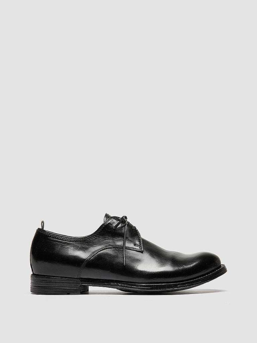 Uomo OFFICINE CREATIVE Scarpe Basse | Anatomia 086 - Scarpe Derby In Pelle Nera