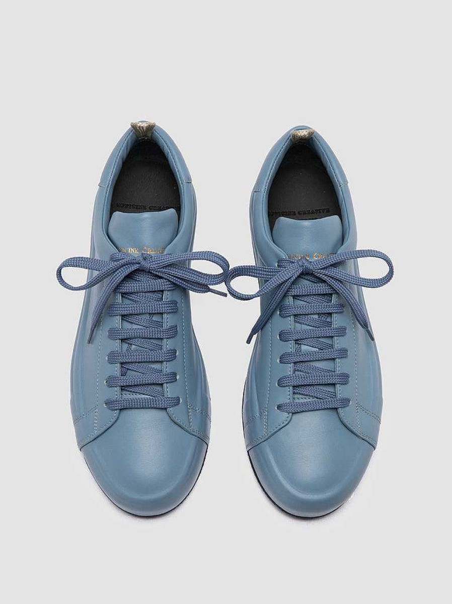 Donna OFFICINE CREATIVE Sneakers | Easy 101 - Sneakers Basse In Pelle Blu