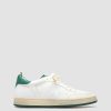 Uomo OFFICINE CREATIVE Sneakers | Magic 001 - Sneakers In Pelle E Camoscio Bianco