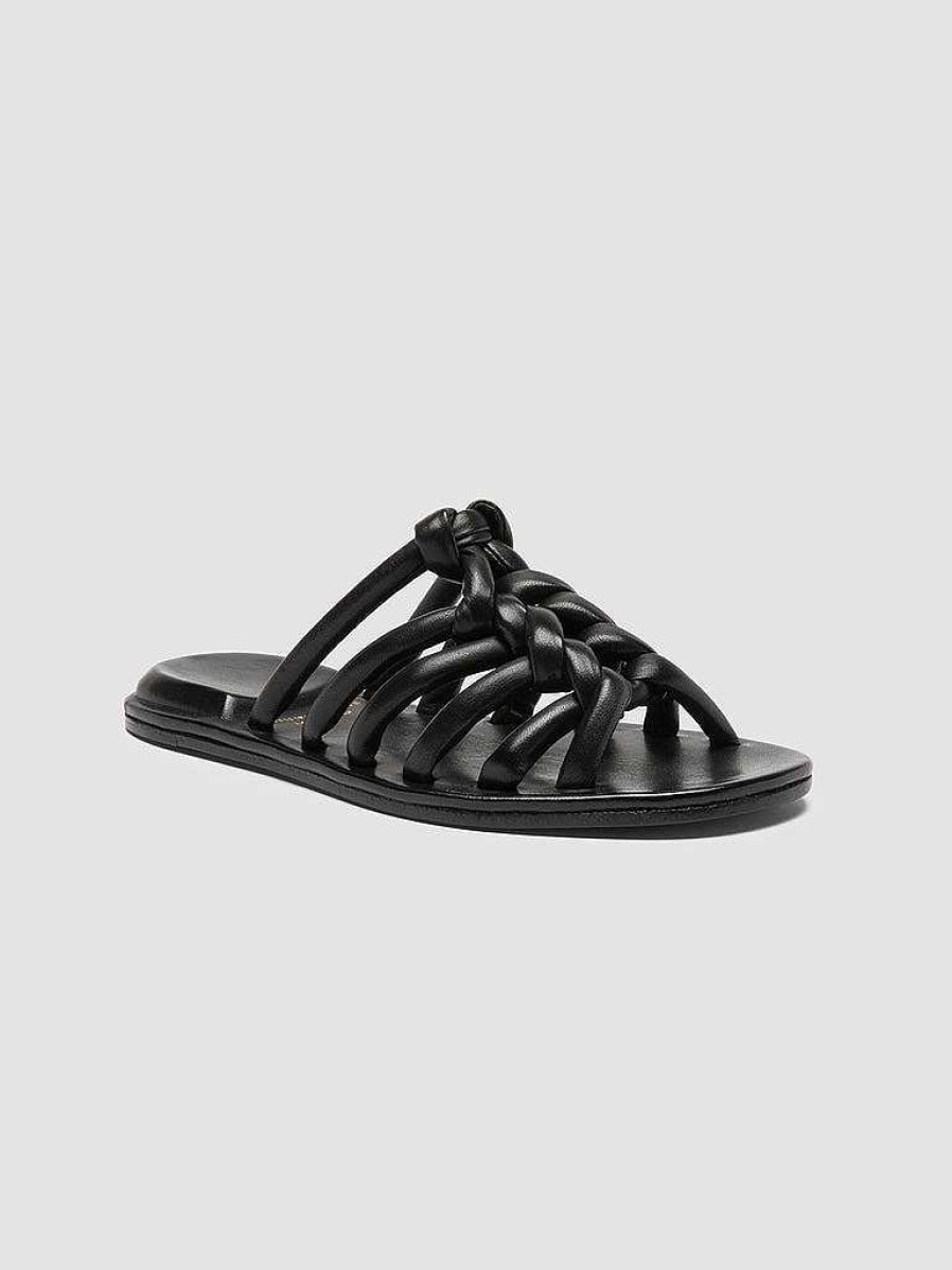 Donna OFFICINE CREATIVE Sandali | Cybille 016 - Sandali Slide In Pelle Nera