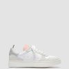 Donna OFFICINE CREATIVE Sneakers | Mower 110 - Sneakers In Pelle Liscia E Scamosciata Bianca