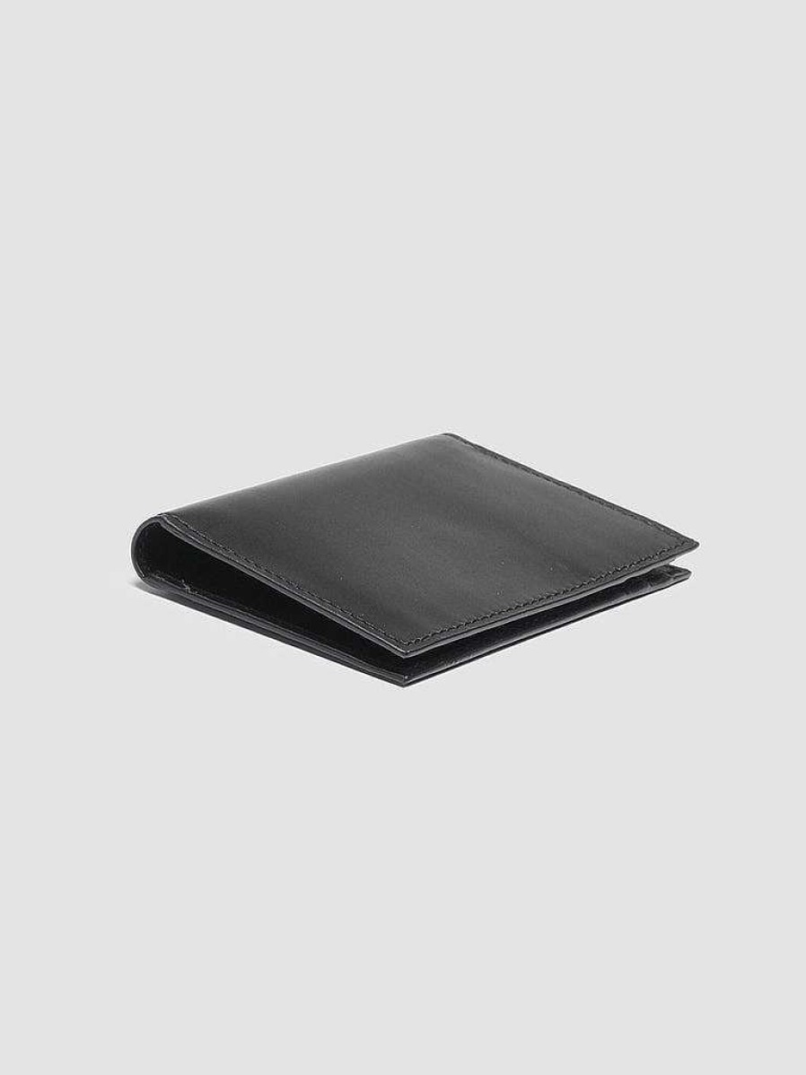 Uomo OFFICINE CREATIVE Portafogli | Boudin 24 - Portafoglio Bifold In Pelle Nera