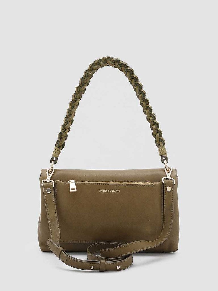 Donna OFFICINE CREATIVE Borse | Nolita 212 - Borsa A Tracolla In Nappa Verde