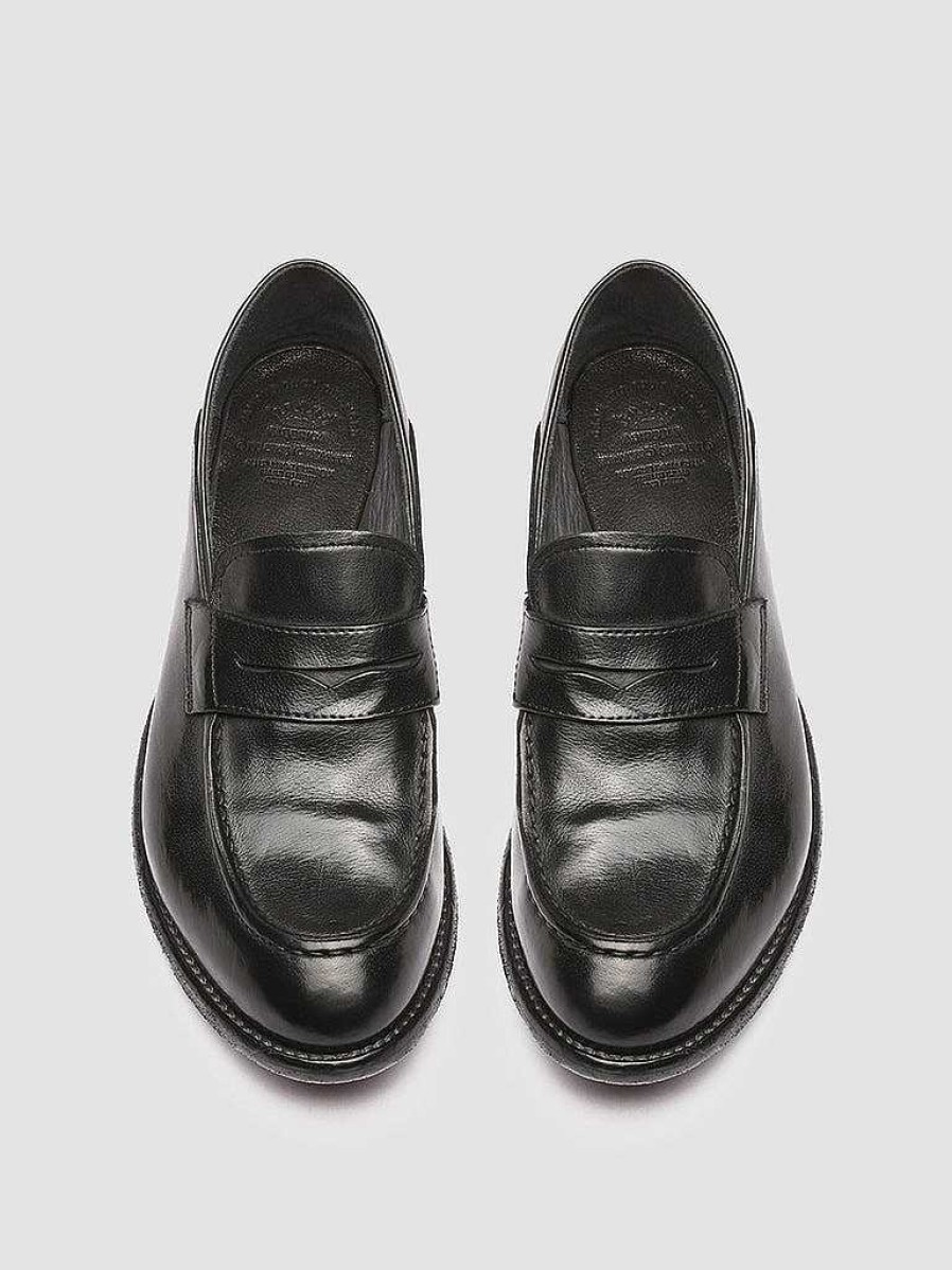 Donna OFFICINE CREATIVE Mocassini | Lexikon 140 - Mocassini Penny Loafer In Pelle Nera