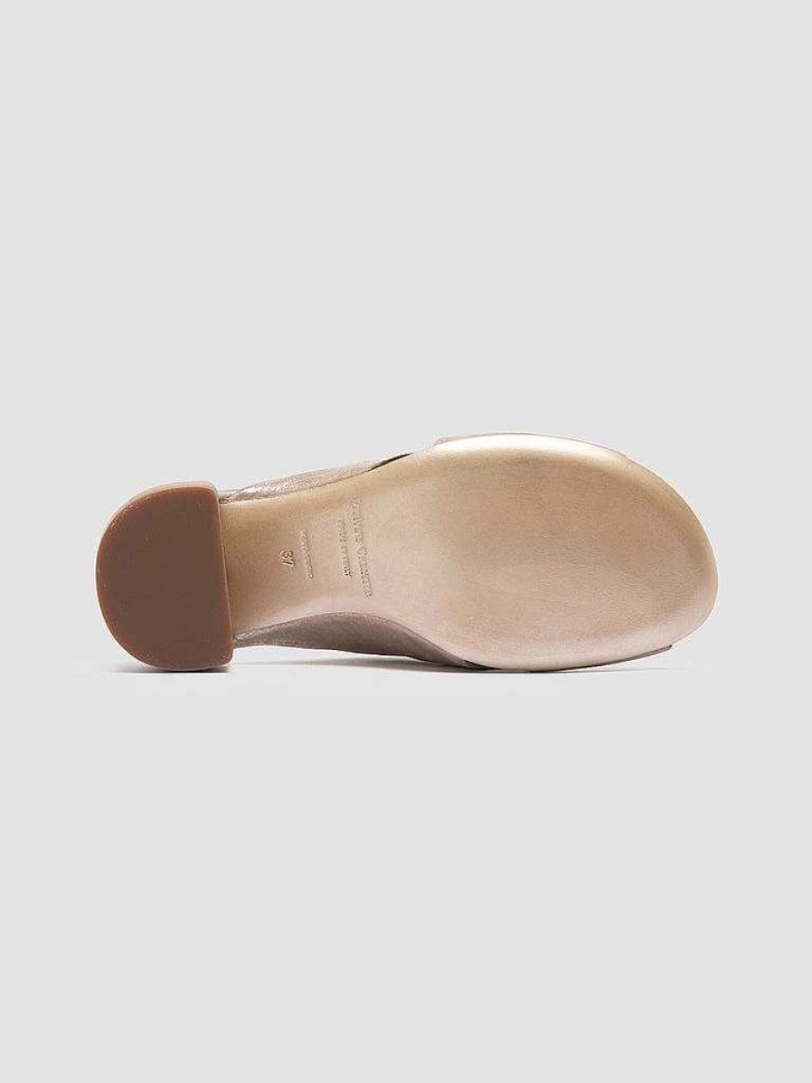 Donna OFFICINE CREATIVE Sandali | Hadry 007 - Sandali Slide In Pelle Tortora