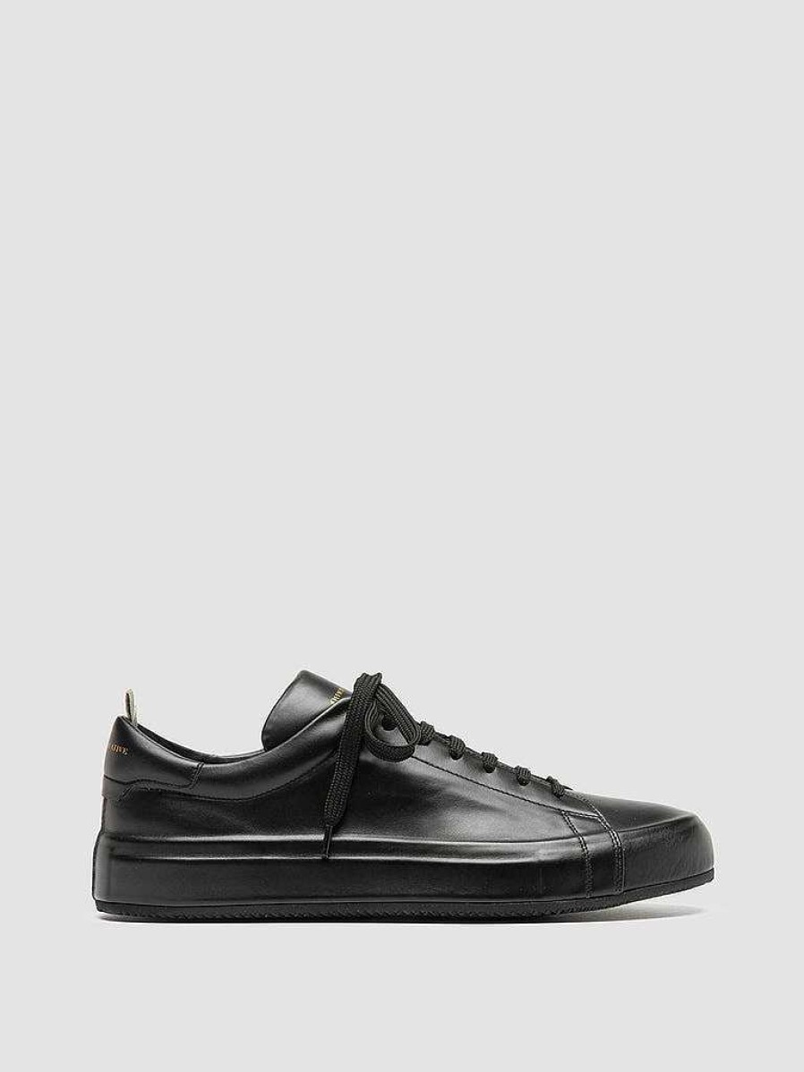 Uomo OFFICINE CREATIVE Sneakers | Easy 001 - Sneakers Basse In Pelle Nera