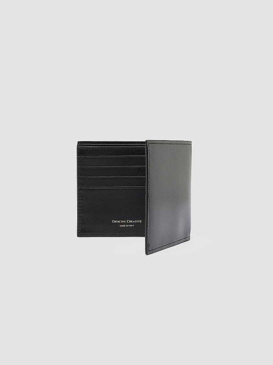 Uomo OFFICINE CREATIVE Portafogli | Boudin 23 - Portafoglio Bifold In Pelle Nera