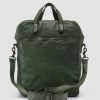 Uomo OFFICINE CREATIVE Borse | Helmet 041 - Borsa Tote In Pelle Berde