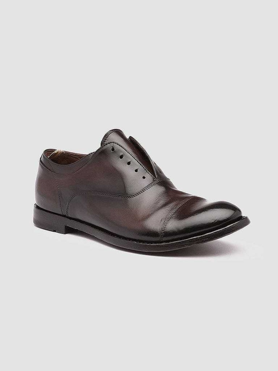 Uomo OFFICINE CREATIVE Scarpe Basse | Anatomia 08 - Oxford In Pelle Marrone