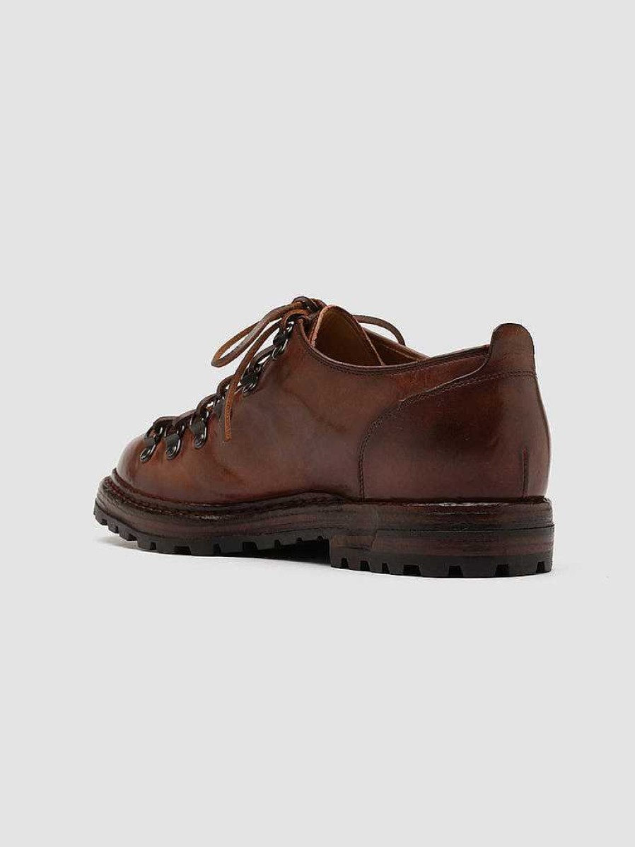 Uomo OFFICINE CREATIVE Scarpe Basse | Artik 003 - Scarpe Da Trekking In Pelle Marrone