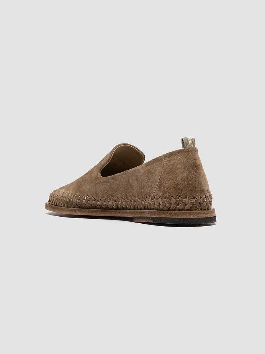 Uomo OFFICINE CREATIVE Mocassini | Miles 002 - Brown Suede Loafers