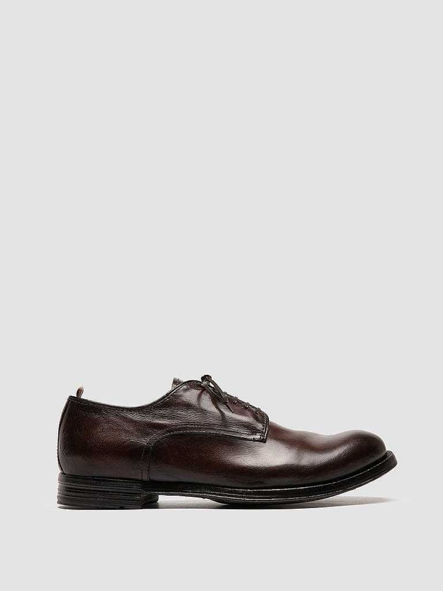 Uomo OFFICINE CREATIVE Scarpe Basse | Anatomia 012 - Derby In Pelle Marrone