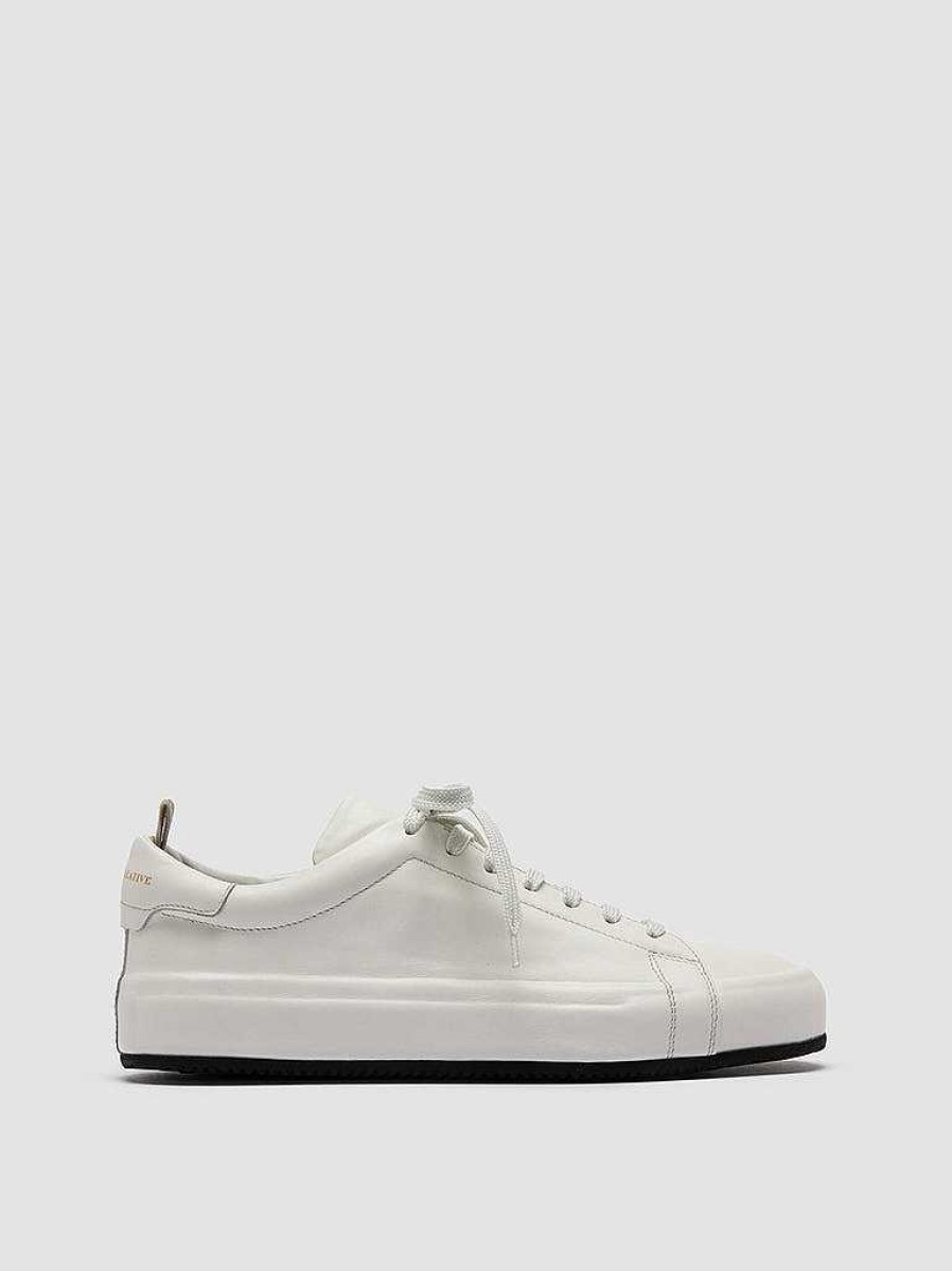 Donna OFFICINE CREATIVE Sneakers | Easy 101 - Sneakers Basse In Pelle Bianca