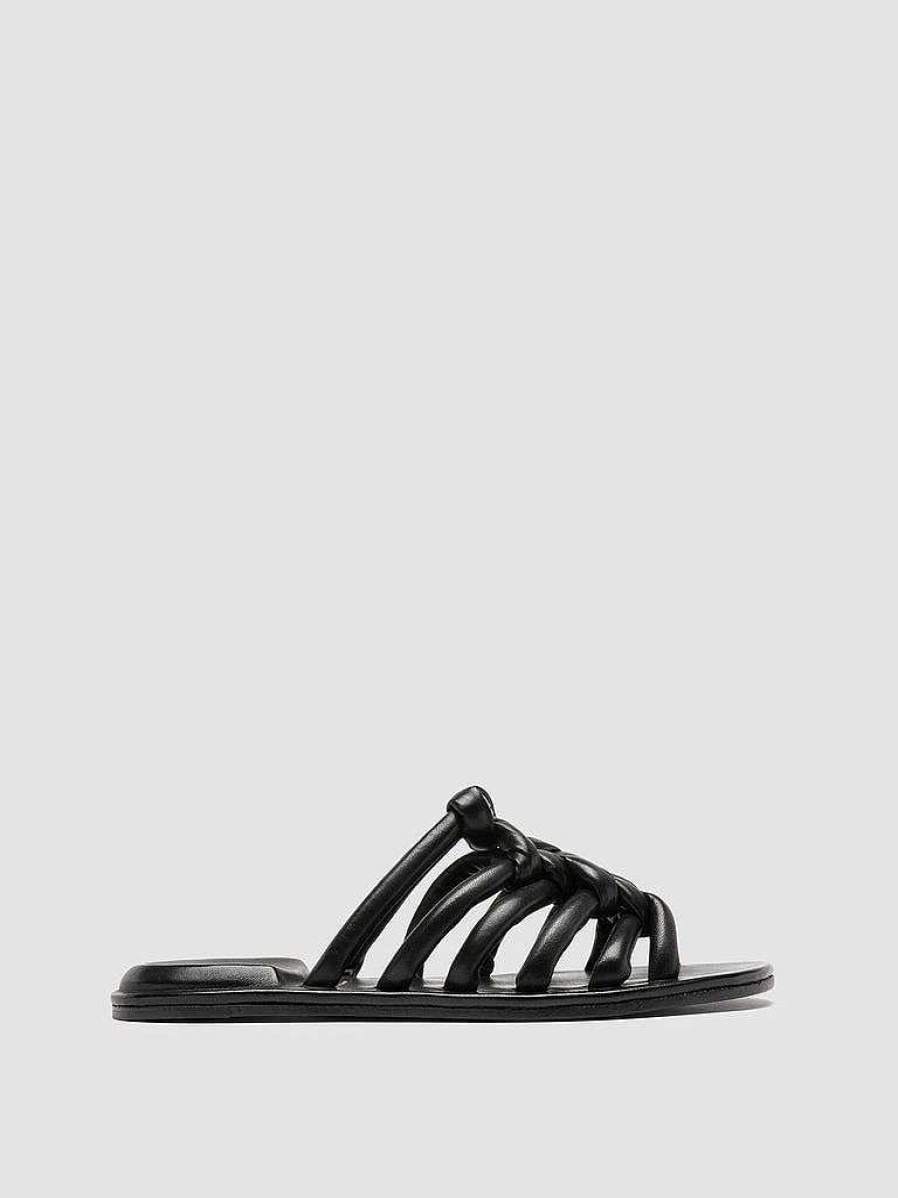 Donna OFFICINE CREATIVE Sandali | Cybille 016 - Sandali Slide In Pelle Nera