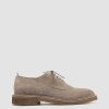 Uomo OFFICINE CREATIVE Scarpe Basse | Hopkins Crepe 115 - Scarpe Derby In Pelle Scamosciata Tortora