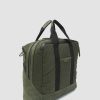 Uomo OFFICINE CREATIVE Borse | Pilot 002 - Borsa Portadocumenti In Nylon E Nabuk Verde