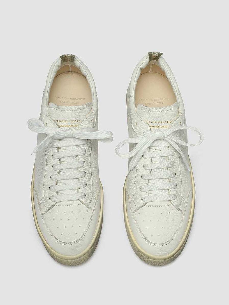 Donna OFFICINE CREATIVE Sneakers | Magic 101 - Sneakers In Pelle Bianca