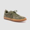 Uomo OFFICINE CREATIVE Sneakers | Karma 015 - Sneakers Basse In Pelle Scamosciata Verde