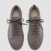 Uomo OFFICINE CREATIVE Sneakers | Covered 001 - Sneakers Basse In Pelle Scamosciata Grigia