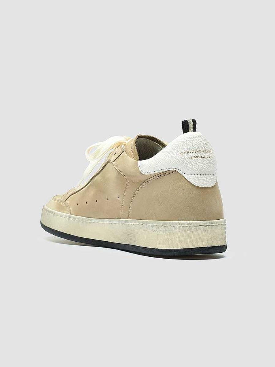 Uomo OFFICINE CREATIVE Sneakers | Magic 002 - Sneakers In Pelle E Camoscio Beige