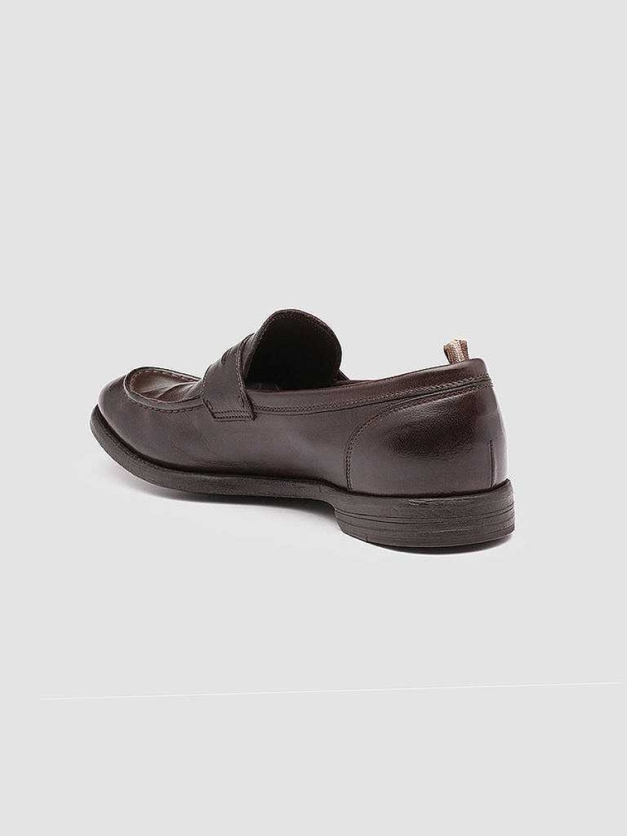 Uomo OFFICINE CREATIVE Mocassini | Arc 509 - Mocassini Penny Loafer In Pelle Marrone