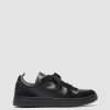 Uomo OFFICINE CREATIVE Sneakers | Mower 011 - Sneakers In Pelle E Camoscio Nero