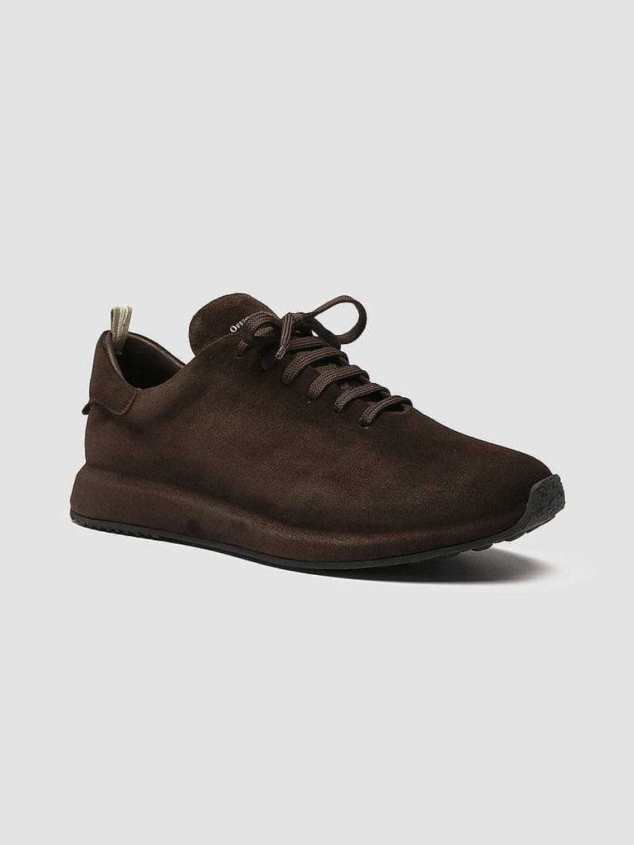 Uomo OFFICINE CREATIVE Sneakers | Race 017 - Sneakers In Pelle Scamosciata Marrone