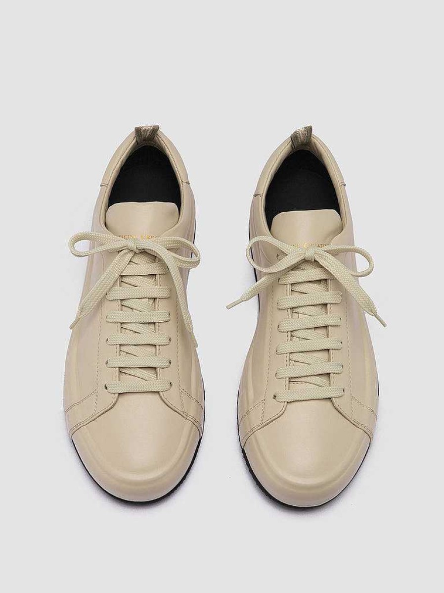 Donna OFFICINE CREATIVE Sneakers | Easy 101 - Sneakers Basse In Pelle Avorio