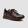 Uomo OFFICINE CREATIVE Sneakers | Race Lux 003 - Sneakers In Pelle Aerografata Marrone