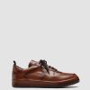 Uomo OFFICINE CREATIVE Sneakers | Ace Lux 100 - Sneakers In Pelle Aerografata Marrone