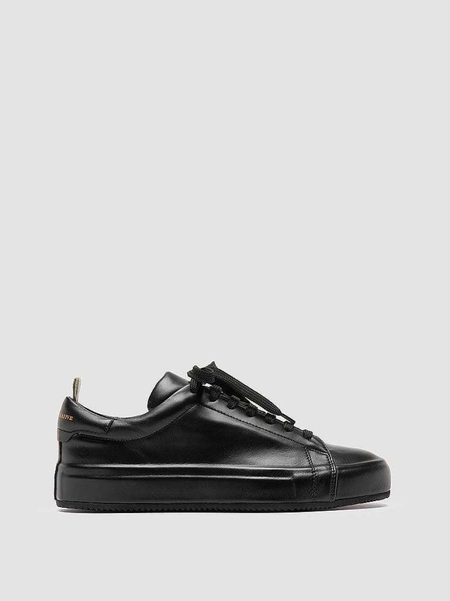 Donna OFFICINE CREATIVE Sneakers | Easy 101 - Sneakers Basse In Pelle Nera