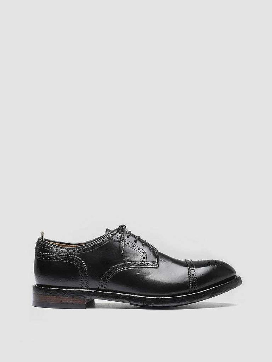 Uomo OFFICINE CREATIVE Scarpe Basse | Temple 003 - Derby In Pelle Nera