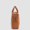 Uomo OFFICINE CREATIVE Borse | Quentin 010 - Borsa In Camoscio E Pelle Marrone