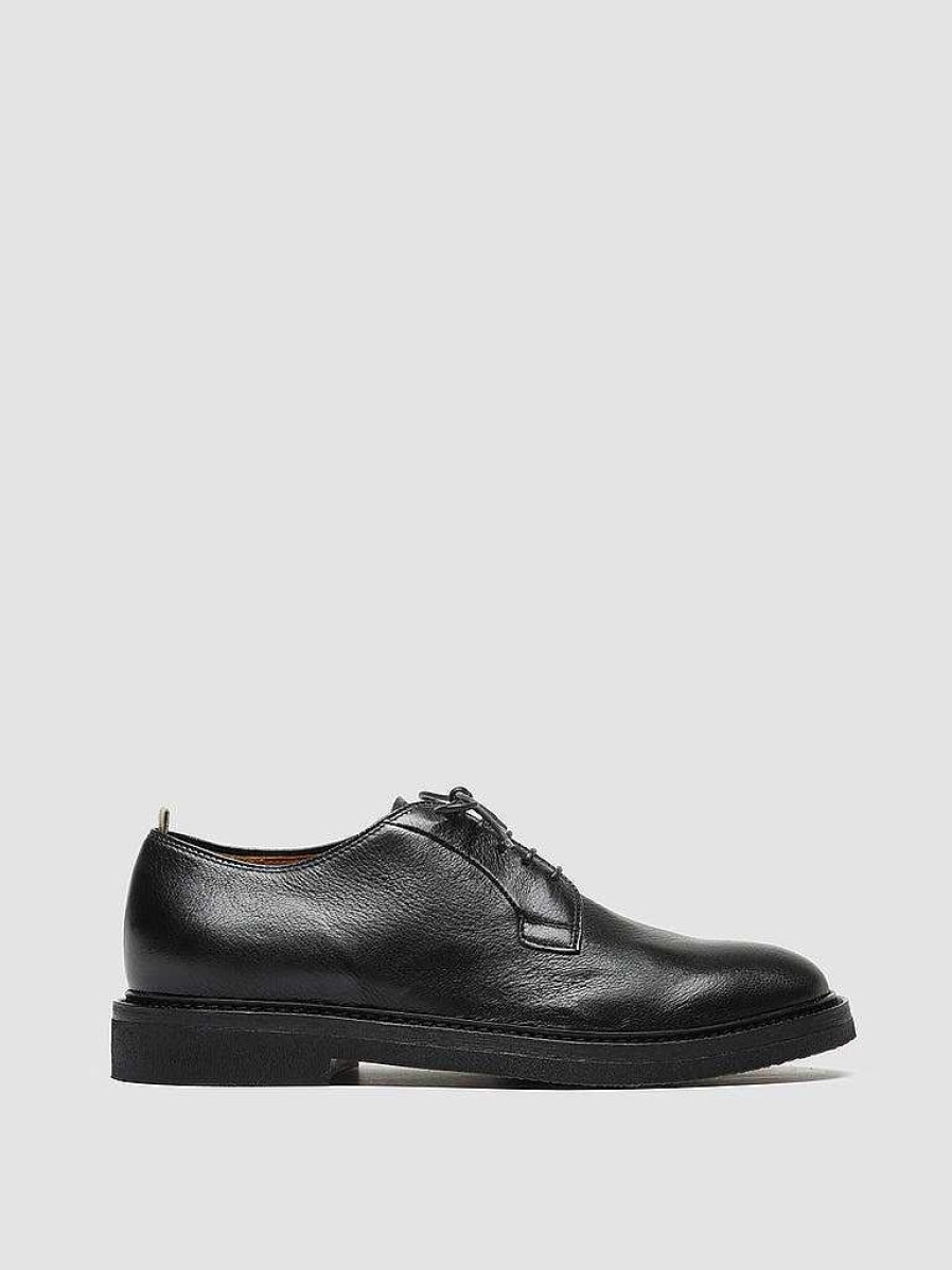 Uomo OFFICINE CREATIVE Scarpe Basse | Hopkins Flexi 201 - Scarpe Derby In Pelle Nera