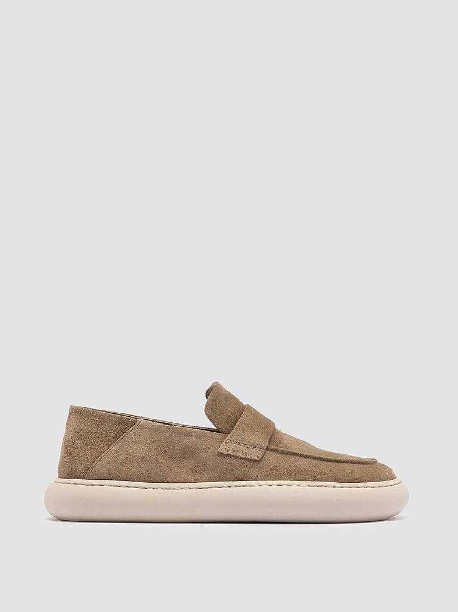 Donna OFFICINE CREATIVE Sneakers | Dinghy 101 - Sneakers Basse In Pelle Scamosciata Tortora