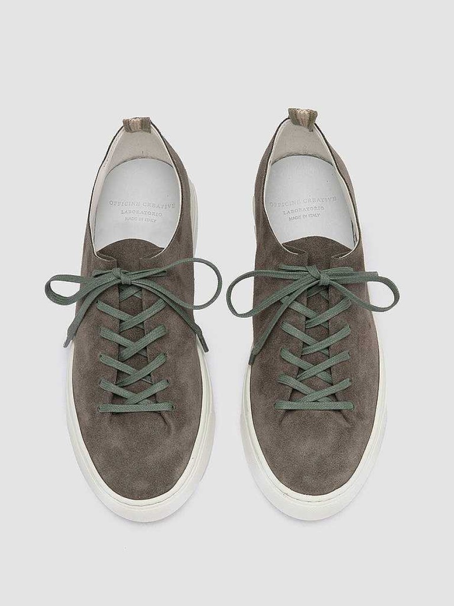 Donna OFFICINE CREATIVE Sneakers | Leggera 100 - Sneakers Basse In Pelle Scamosciata Verde