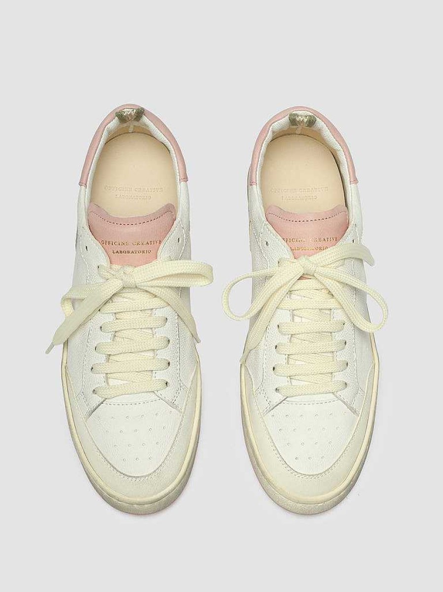 Donna OFFICINE CREATIVE Sneakers | Magic 101 - Sneakers In Pelle Bianca