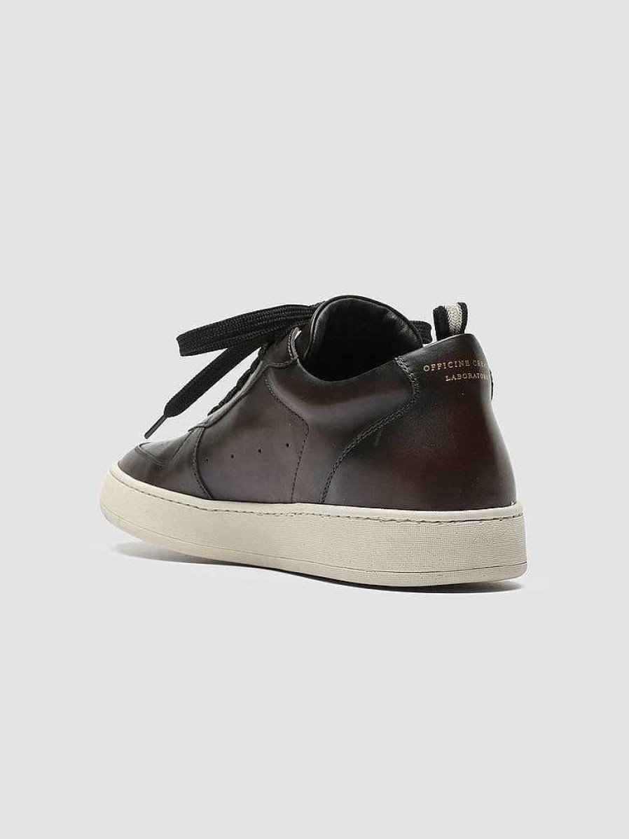 Uomo OFFICINE CREATIVE Sneakers | Asset 001 - Sneakers In Pelle Marrone