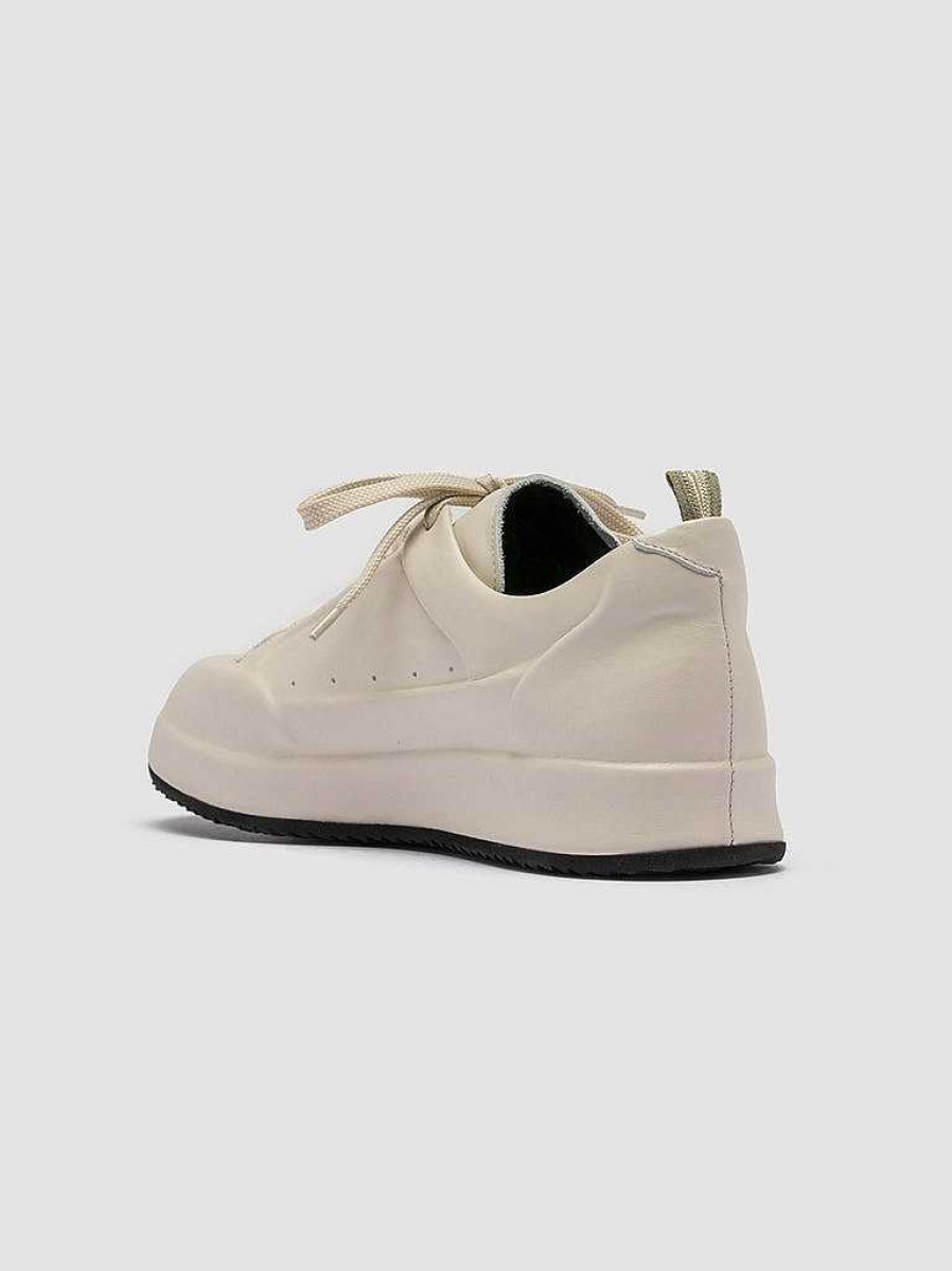 Uomo OFFICINE CREATIVE Sneakers | Ace 016 - Sneakers In Pelle Bianca