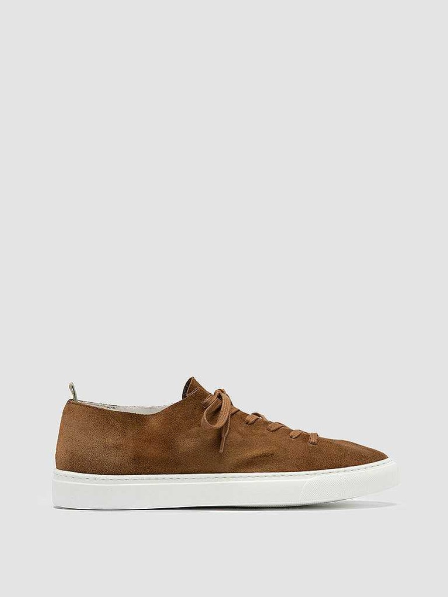 Uomo OFFICINE CREATIVE Sneakers | Leggera 001 - Sneakers Basse In Pelle Scamosciata Marrone