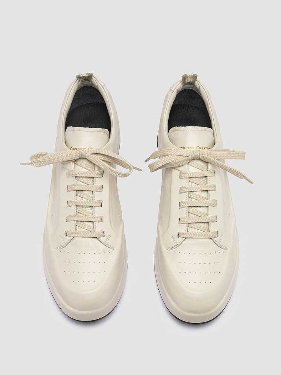 Uomo OFFICINE CREATIVE Sneakers | Ace 016 - Sneakers In Pelle Bianca