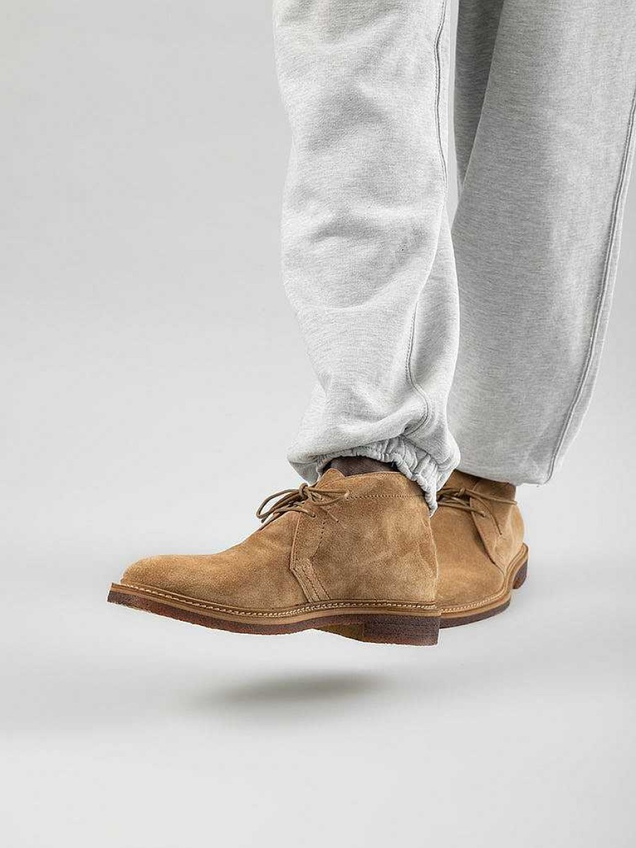 Uomo OFFICINE CREATIVE Stivaletti | Hopkins Crepe 114 - Stivali Chukka In Pelle Scamosciata Tortora