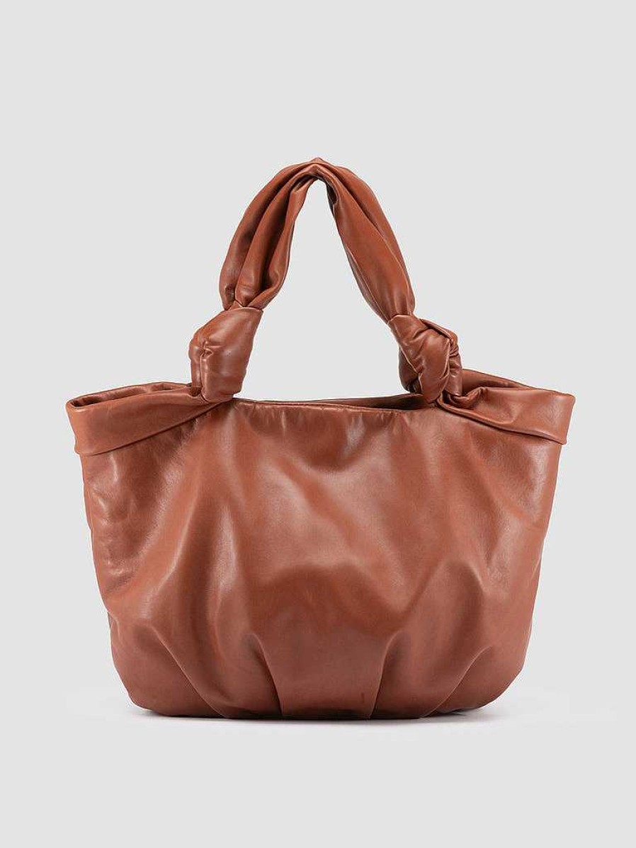 Donna OFFICINE CREATIVE Borse | Bolina 043 - Borsa A Spalla In Pelle Marrone