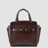 Donna OFFICINE CREATIVE Borse | Saddle 009 - Borsa A Mano In Pelle Marrone