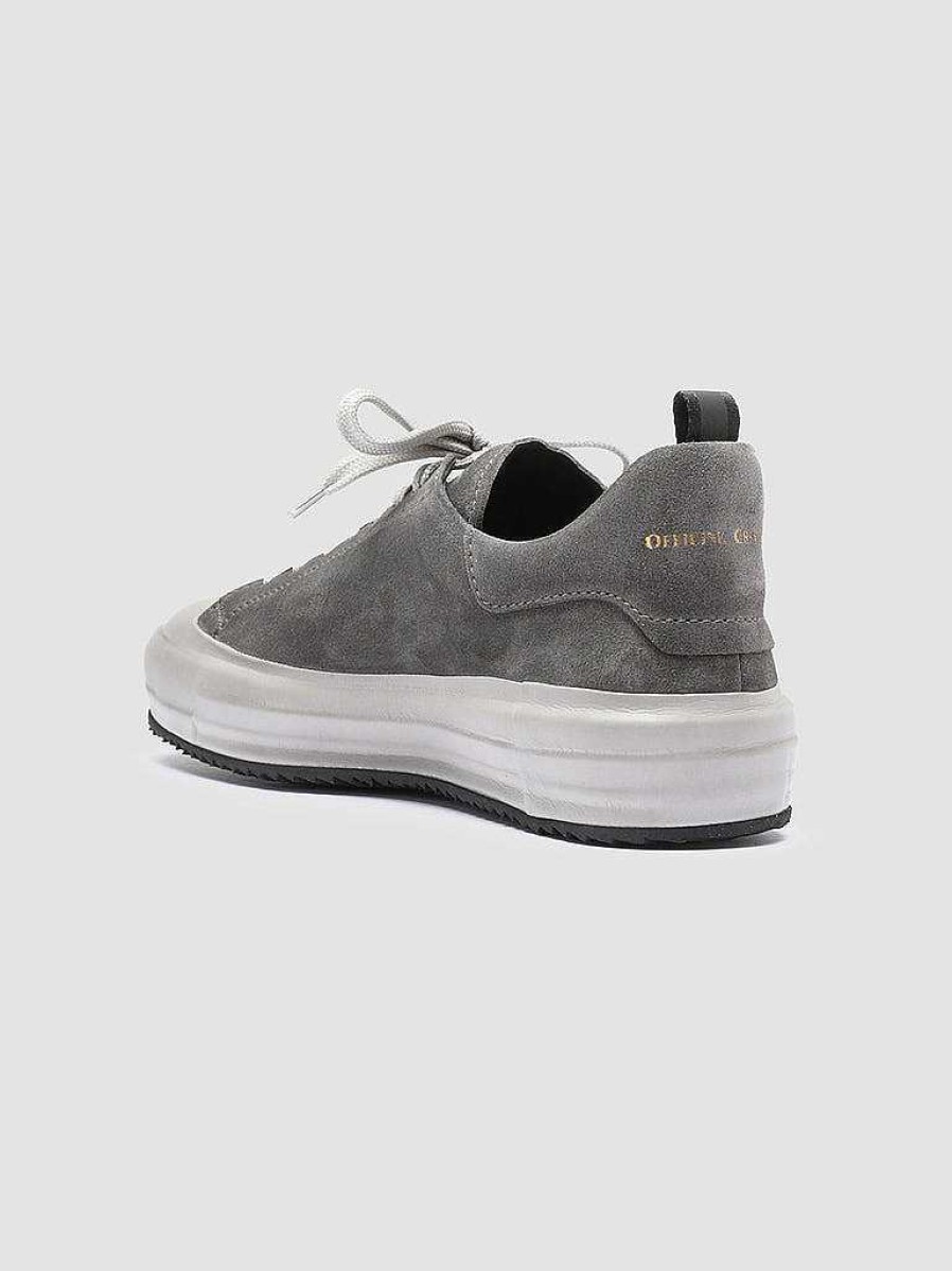 Uomo OFFICINE CREATIVE Sneakers | Mes 009 - Sneakers In Pelle Scamosciata Grigia