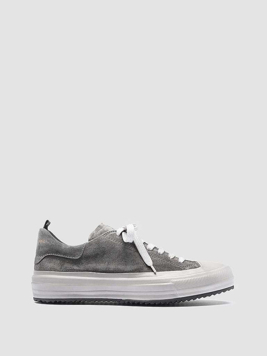 Donna OFFICINE CREATIVE Sneakers | Mes 105 - Sneakers In Pelle Scamosciata Grigia