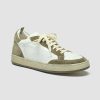 Uomo OFFICINE CREATIVE Sneakers | Magic 001 - Sneakers In Pelle E Camoscio Bianco